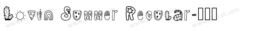 Lovin Summer Regular字体转换